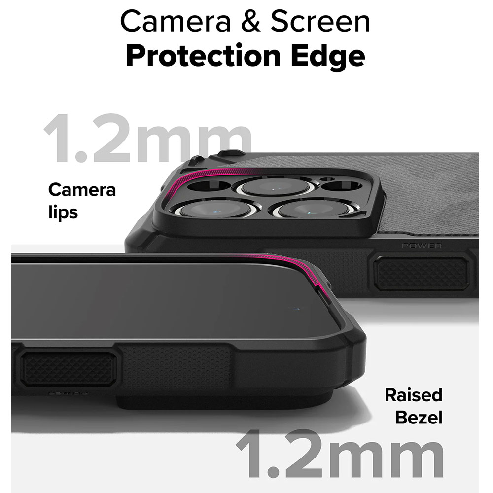 Picture of Apple iPhone 16 Pro Max 6.9 Case | Ringke Rugged Gear Drop Protection Case for Apple iPhone 16 Pro Max 6.9 (Camo Black)
