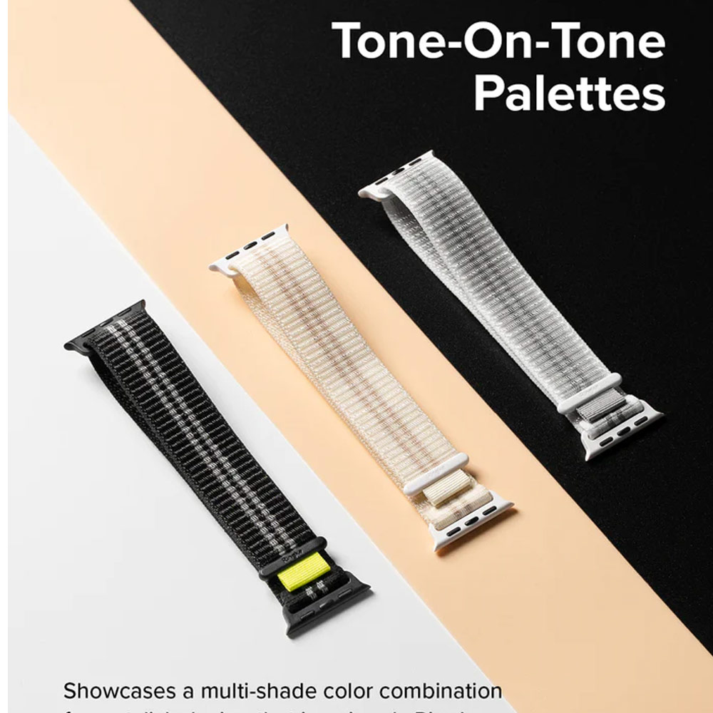 Picture of Apple Watch 38mm  | Ringke Sports Air Loop Breathable Woven Nylon Soft Weave Strap for Apple Watch Series 4 5 6 8 9 41mm 40mm 38mm (Cream)