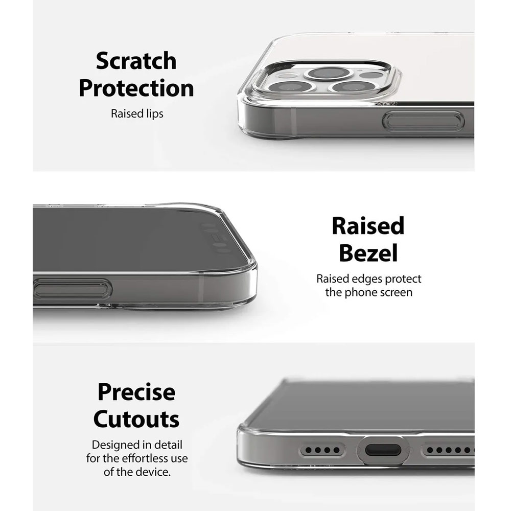 Picture of Apple iPhone 12 Pro Max 6.7 Case | Ringke Air Protection Case for Apple iPhone 12 Pro Max 6.7 (Smoke Black)