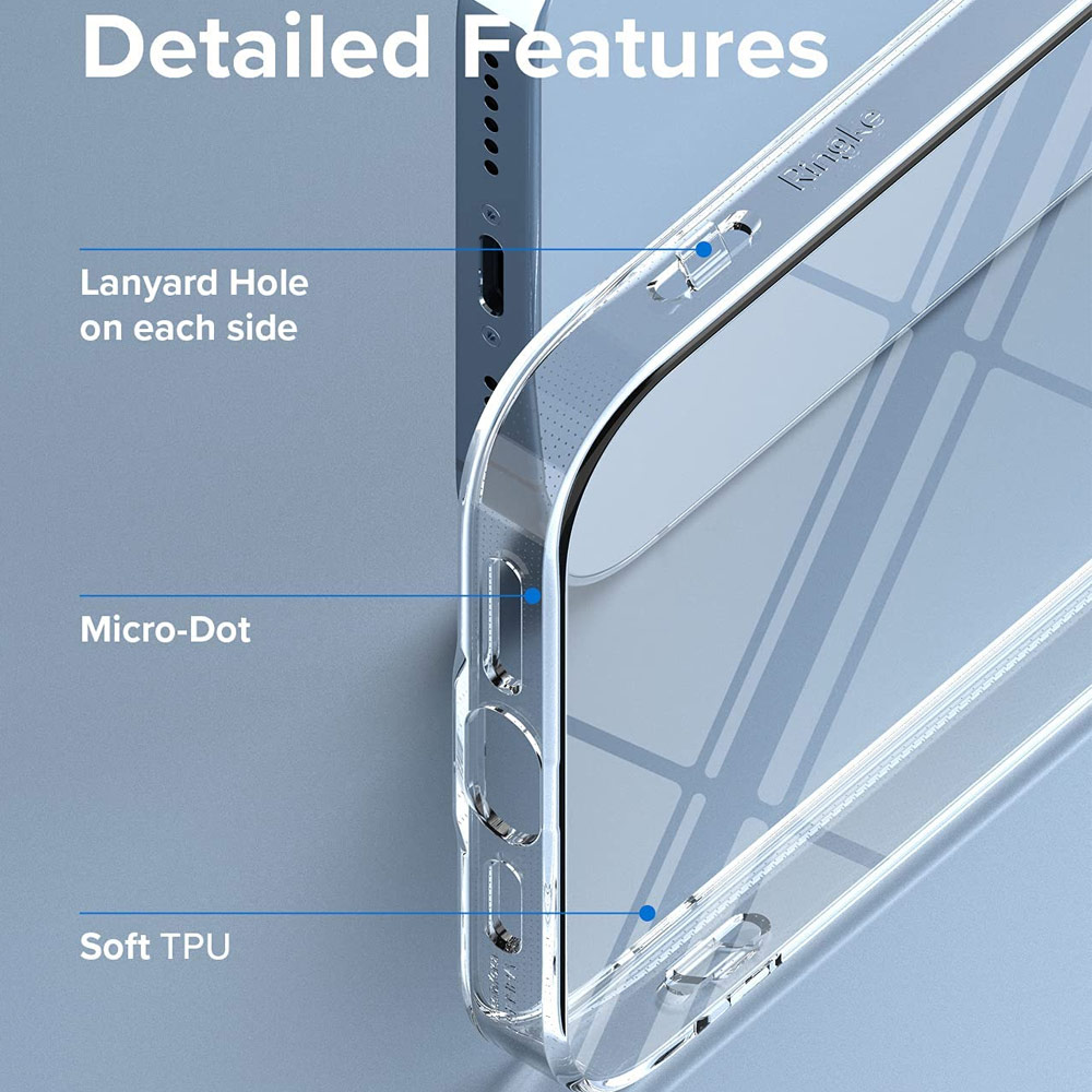 Picture of Apple iPhone 13 Pro 6.1 Case | Ringke Air Soft TPU Protection Case for Apple iPhone 13 Pro 6.1 (Clear)