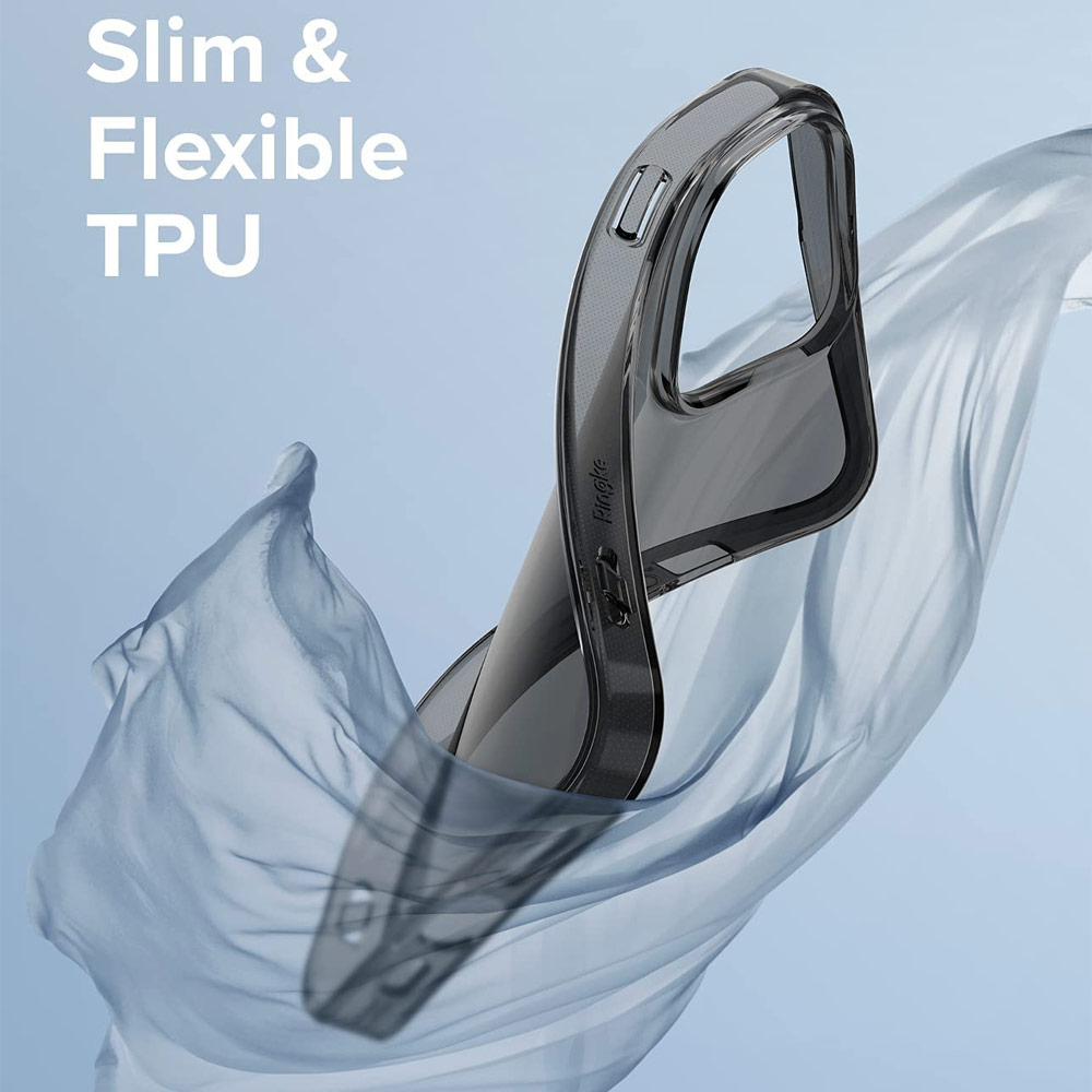 Picture of Apple iPhone 13 Pro 6.1 Case | Ringke Air Soft TPU Protection Case for Apple iPhone 13 Pro 6.1 (Smoke Black)