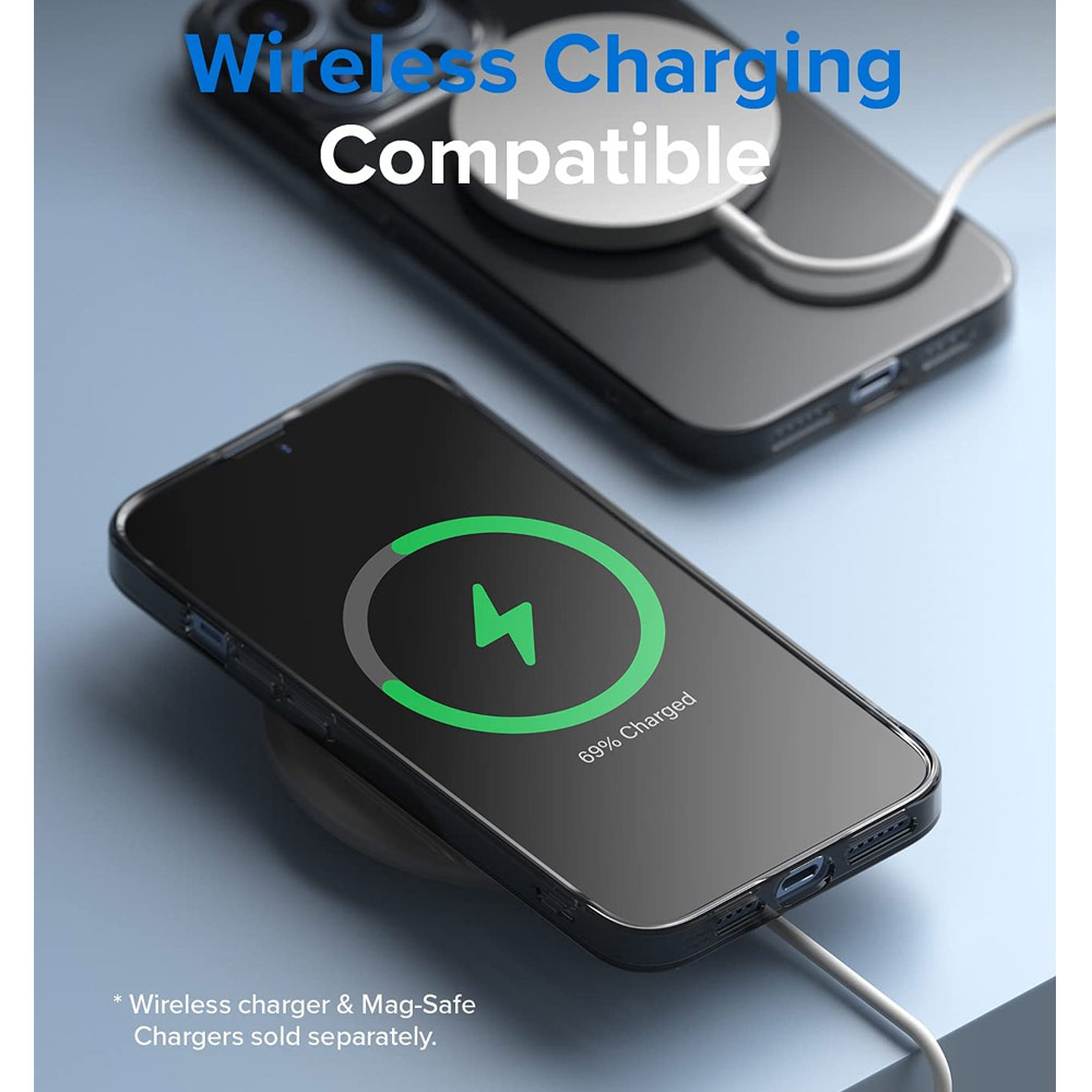 Picture of Apple iPhone 13 Pro 6.1 Case | Ringke Air Soft TPU Protection Case for Apple iPhone 13 Pro 6.1 (Smoke Black)