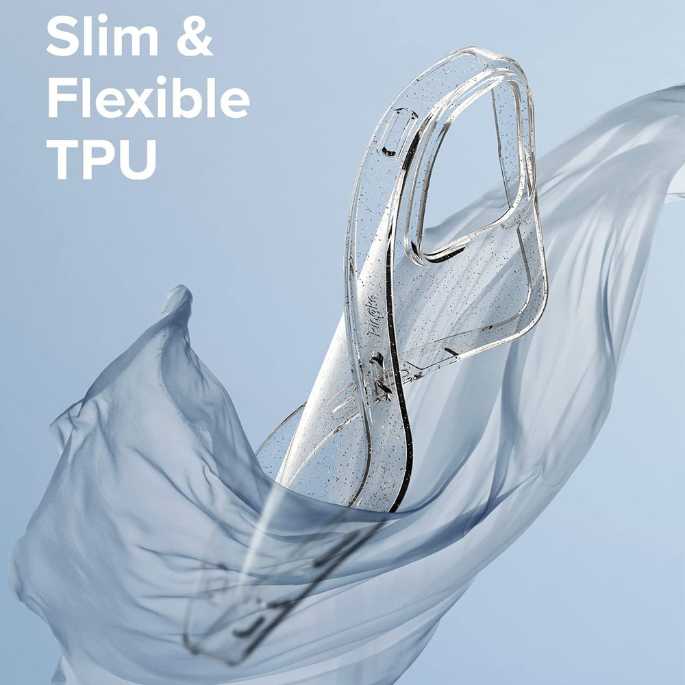 Picture of Apple iPhone 13 Pro Max 6.7 Case | Ringke Air Soft TPU Protection Case for Apple iPhone 13 Pro Max 6.7 (Glitter Clear)