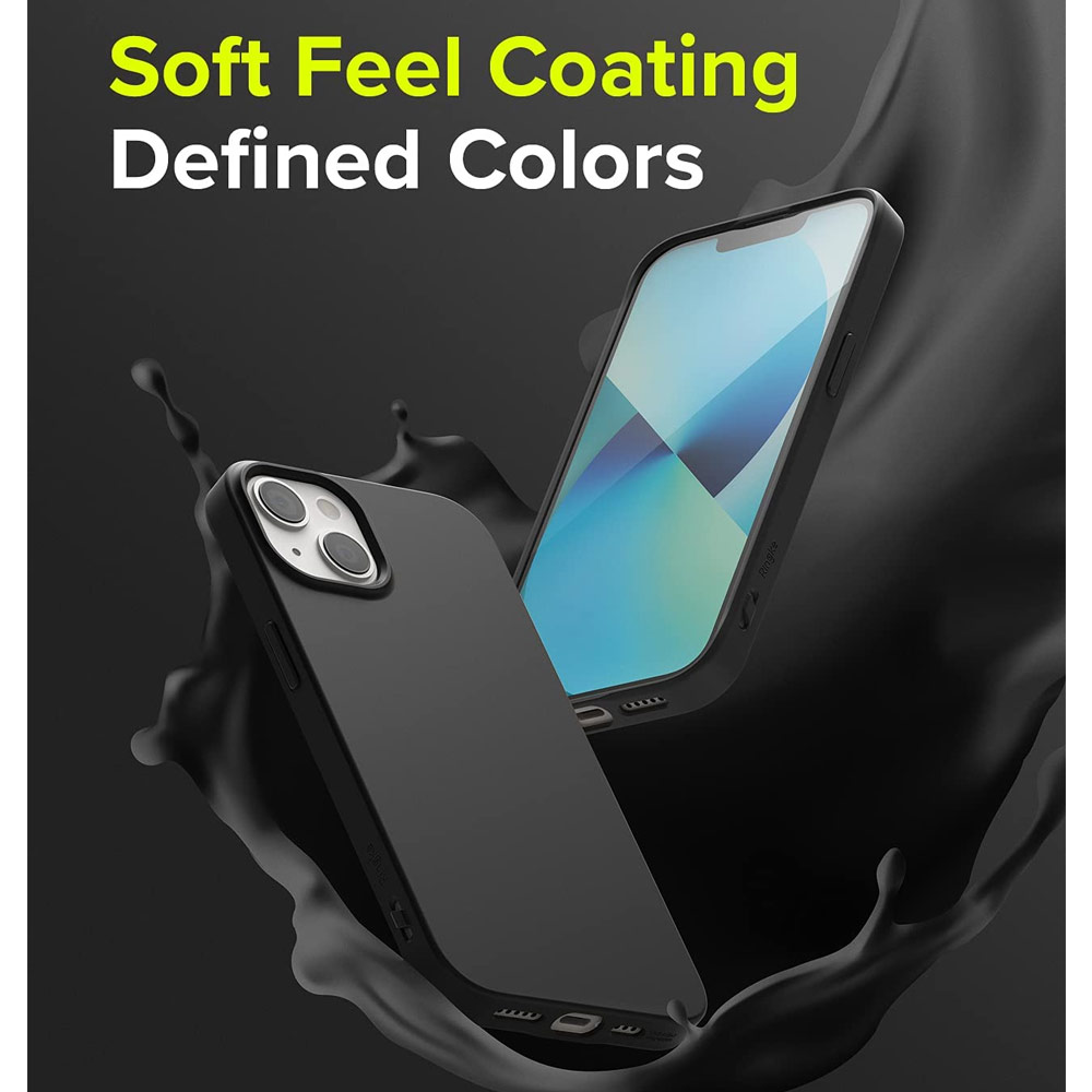 Picture of Apple iPhone 13 6.1 Case | Ringke Air S Soft TPU Protection Case for Apple iPhone 13 6.1 (Black)