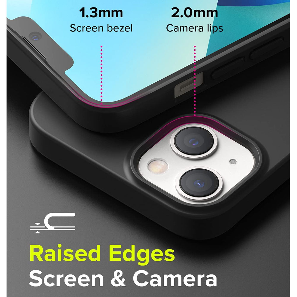 Picture of Apple iPhone 13 6.1 Case | Ringke Air S Soft TPU Protection Case for Apple iPhone 13 6.1 (Black)