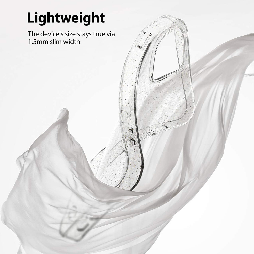 Picture of Apple iPhone 12 6.1 Case | Ringke Air Protection Case for Apple iPhone 12 iPhone 12 Pro 6.1 (Glitter Clear)