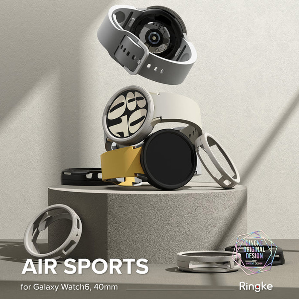 Picture of Samsung Galaxy Watch 6 40mm Case | Ringke Air Sports Durable TPU Impact Protection Case for Samsung Galaxy Watch 6 Series 40mm (Warm Gray)