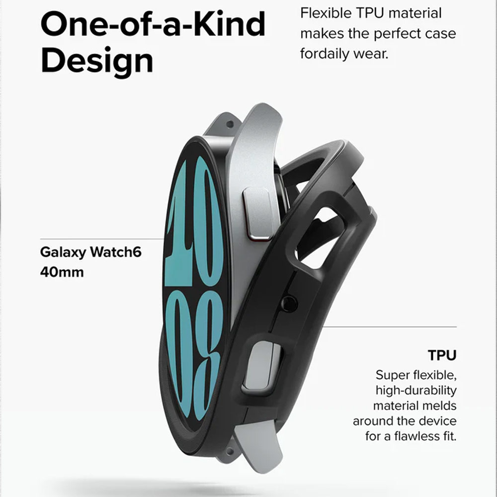 Picture of Samsung Galaxy Watch 6 40mm Case | Ringke Air Sports Durable TPU Impact Protection Case for Samsung Galaxy Watch 6 Series 40mm (Warm Gray)