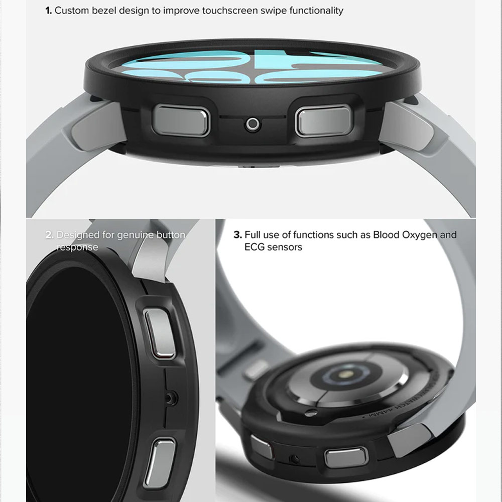 Picture of Samsung Galaxy Watch 6 40mm Case | Ringke Air Sports Durable TPU Impact Protection Case for Samsung Galaxy Watch 6 Series 40mm (Warm Gray)