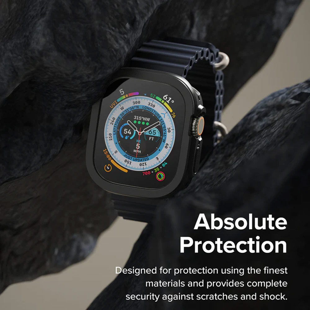 Picture of Apple Watch 49mm	Ultra Case | Ringke Air Sports Soft Bumper Case for Apple Watch Series 8 49mm Ultra Case (Warm Gray)