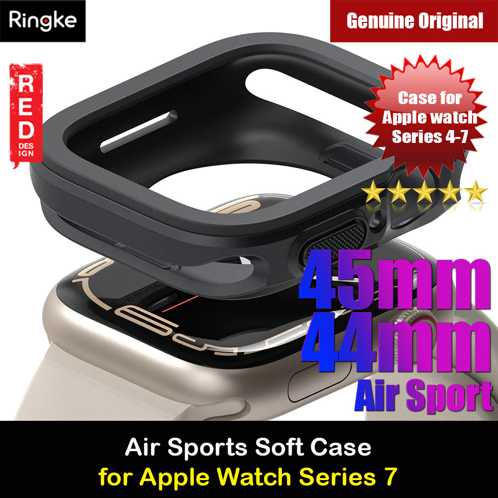 Picture of Ringke Air Sports Soft Bumper Case for Apple Watch Series 7 8 9 45mm Series SE 6 5 4 44mm Case (Dark Gray) Apple Watch 44mm- Apple Watch 44mm Cases, Apple Watch 44mm Covers, iPad Cases and a wide selection of Apple Watch 44mm Accessories in Malaysia, Sabah, Sarawak and Singapore 