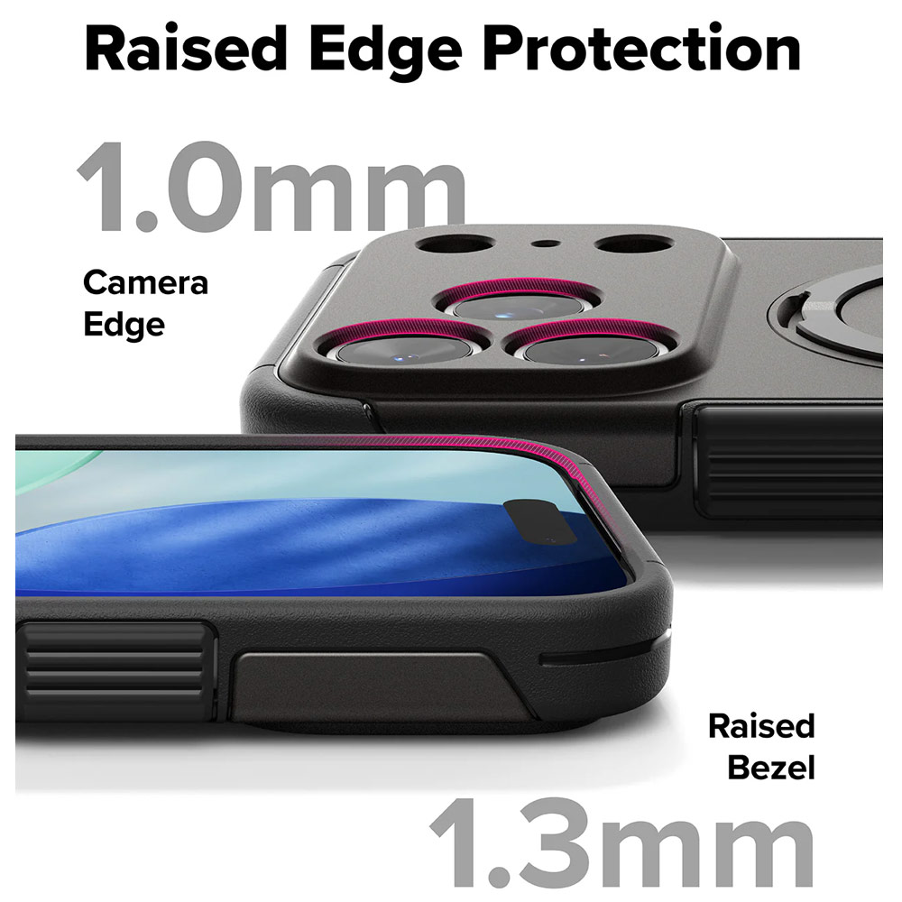 Picture of Apple iPhone 17 Pro Max 6.9 Case | Ringke Alles Magnetic Compatible Heavy Duty Drop Protection Case with Kickstand and Camera Control button cover  for iPhone 17 Pro Max 6.9 (Gunmetal)