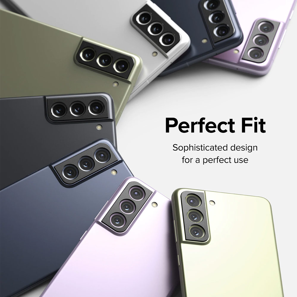 Picture of Samsung Galaxy S21 FE  | Ringke Camera Styling Aluminum Bezel Protector for Samsung Galaxy 21 FE (Black)