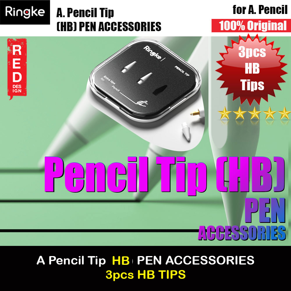 Picture of Ringke Pencil Tip (HB) 3pcs Red Design- Red Design Cases, Red Design Covers, iPad Cases and a wide selection of Red Design Accessories in Malaysia, Sabah, Sarawak and Singapore 