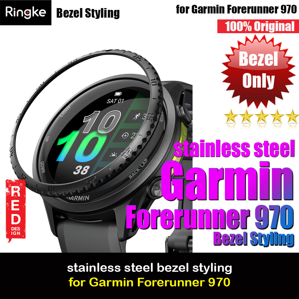 Picture of Ringke Slim and Lightweight Design Stainless Steel Bezel for Garmin Forerunner 970 (RG01) Garmin Forerunner 970- Garmin Forerunner 970 Cases, Garmin Forerunner 970 Covers, iPad Cases and a wide selection of Garmin Forerunner 970 Accessories in Malaysia, Sabah, Sarawak and Singapore 