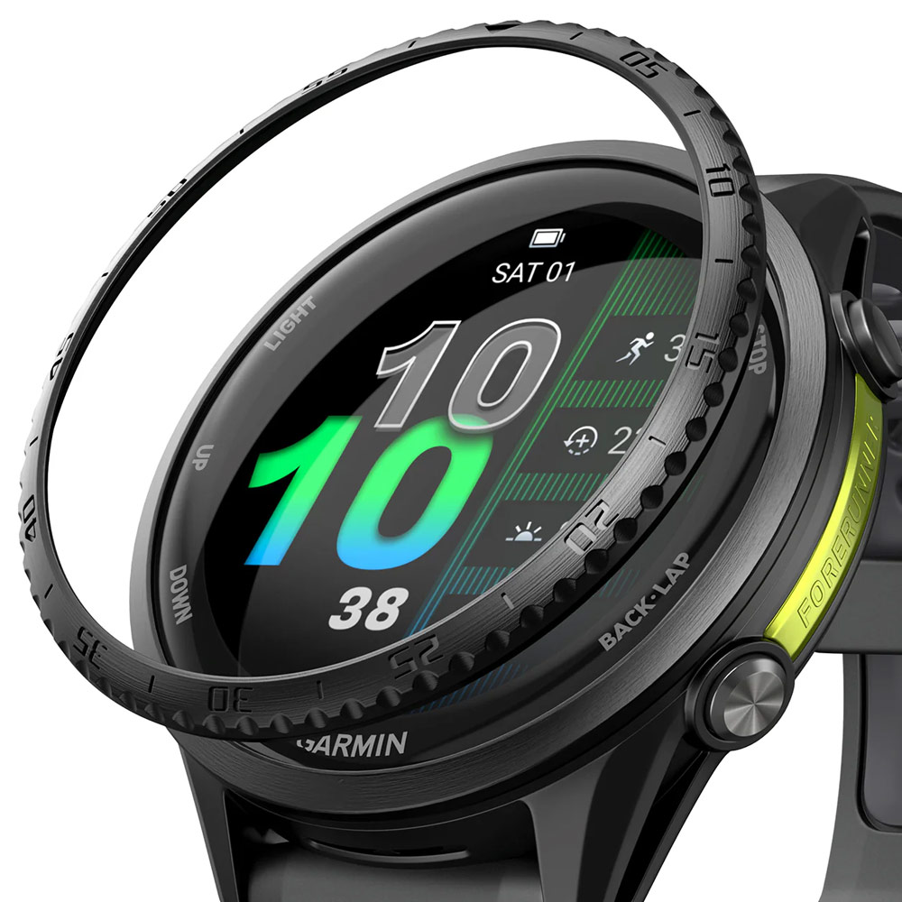 Picture of Garmin Forerunner 970  | Ringke Slim and Lightweight Design Stainless Steel Bezel for Garmin Forerunner 970 (RG01)