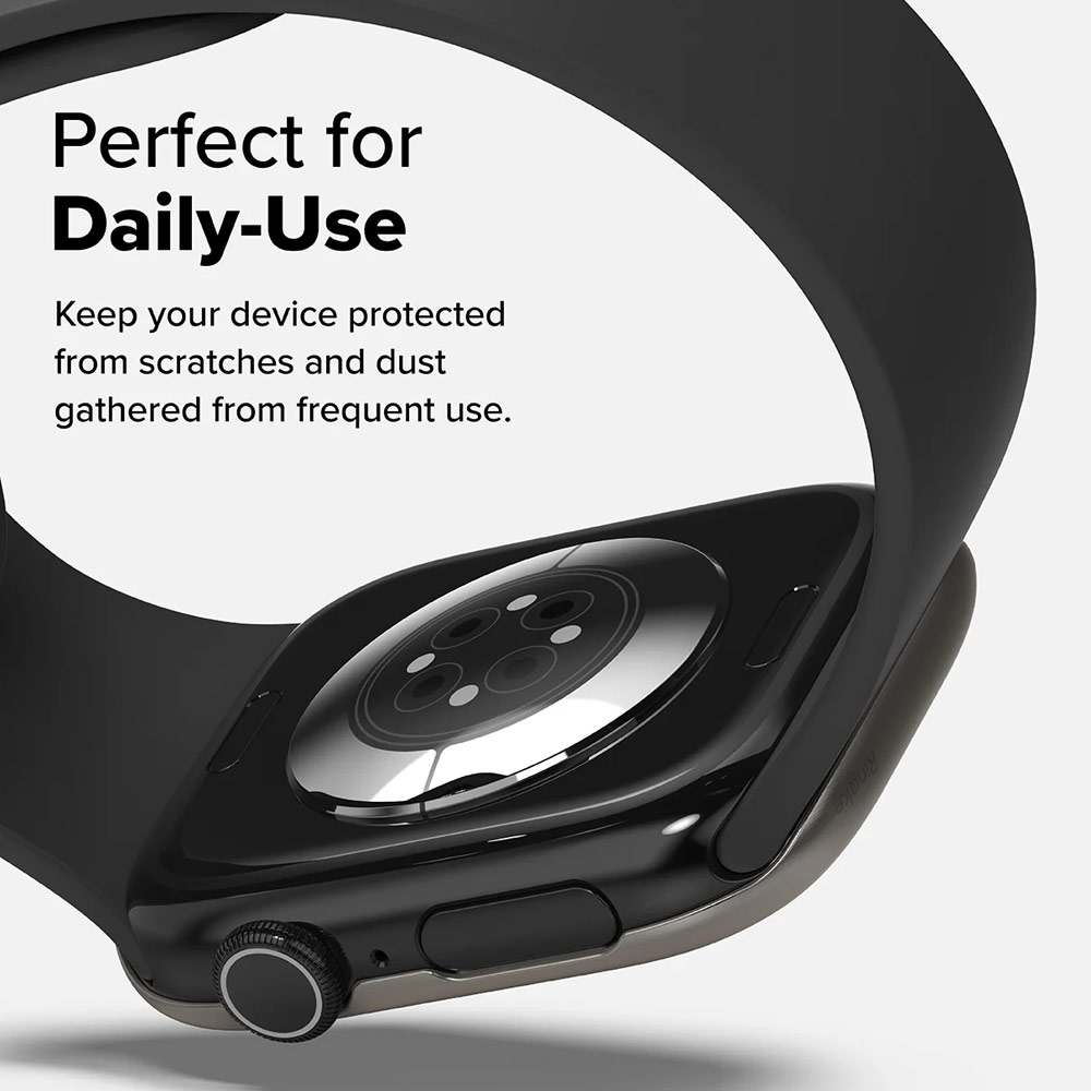 Picture of Apple Watch 10 46mm | Ringke Slim and Lightweight Design Stainless Steel Bezel for Apple Watch Series 10 46mm (Graphite)