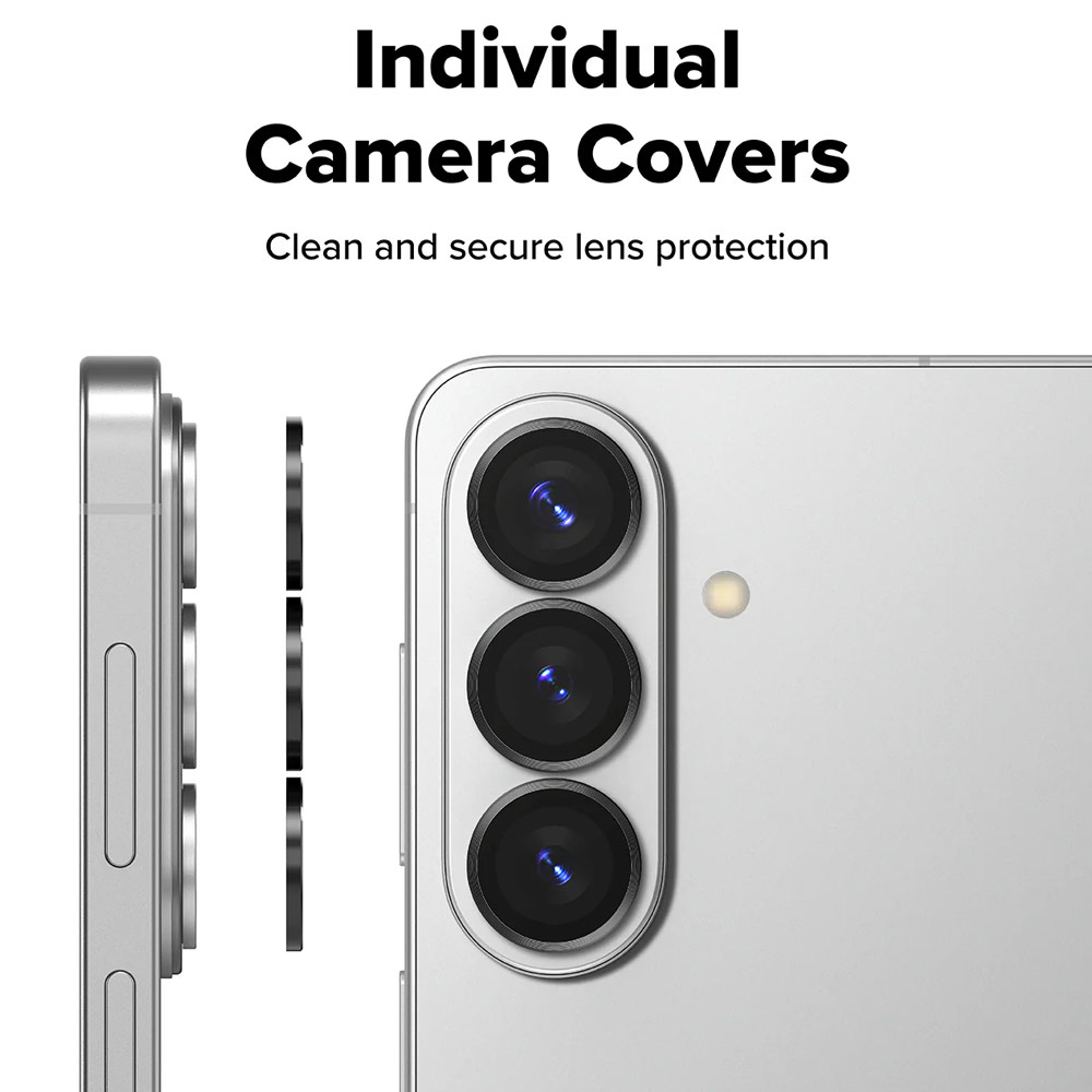 Picture of Samsung Galaxy S26  | Ringke Camera Lens Frame Glass Protector with Easy Installation for Samsung Galaxy S26 S26 Plus(Black)