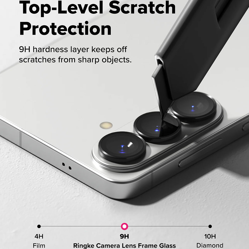 Picture of Samsung Galaxy S26  | Ringke Camera Lens Frame Glass Protector with Easy Installation for Samsung Galaxy S26 S26 Plus(Black)