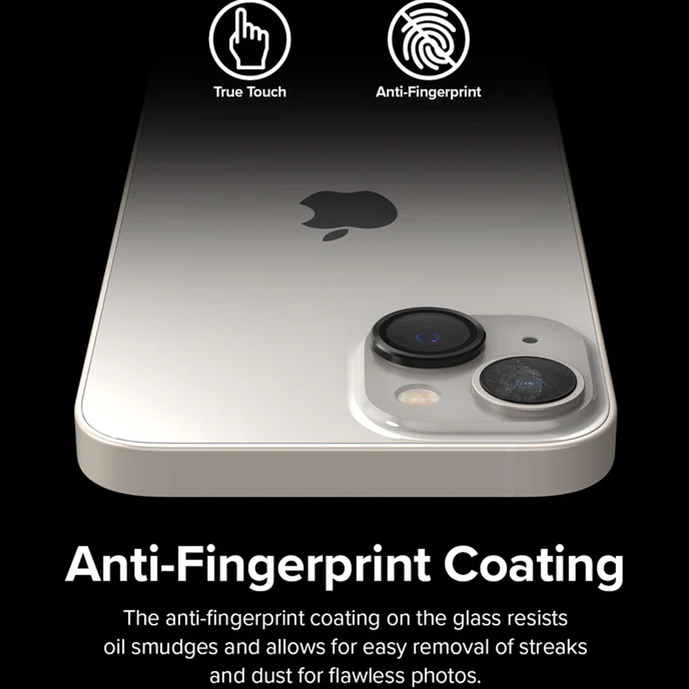 Picture of Apple iPhone 14 Plus 6.7  | Ringke Camera Lens Frame Glass for Apple iPhone 14 Plus 6.7 iPhone 14 6.1 (Black)