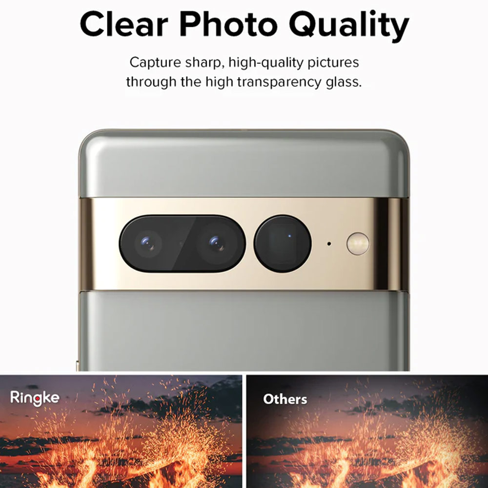 Picture of Google Pixel 7 Pro  | Ringke Camera Protector Tempered Glass for Google Pixel 7 Pro (Clear 3pcs Pack)