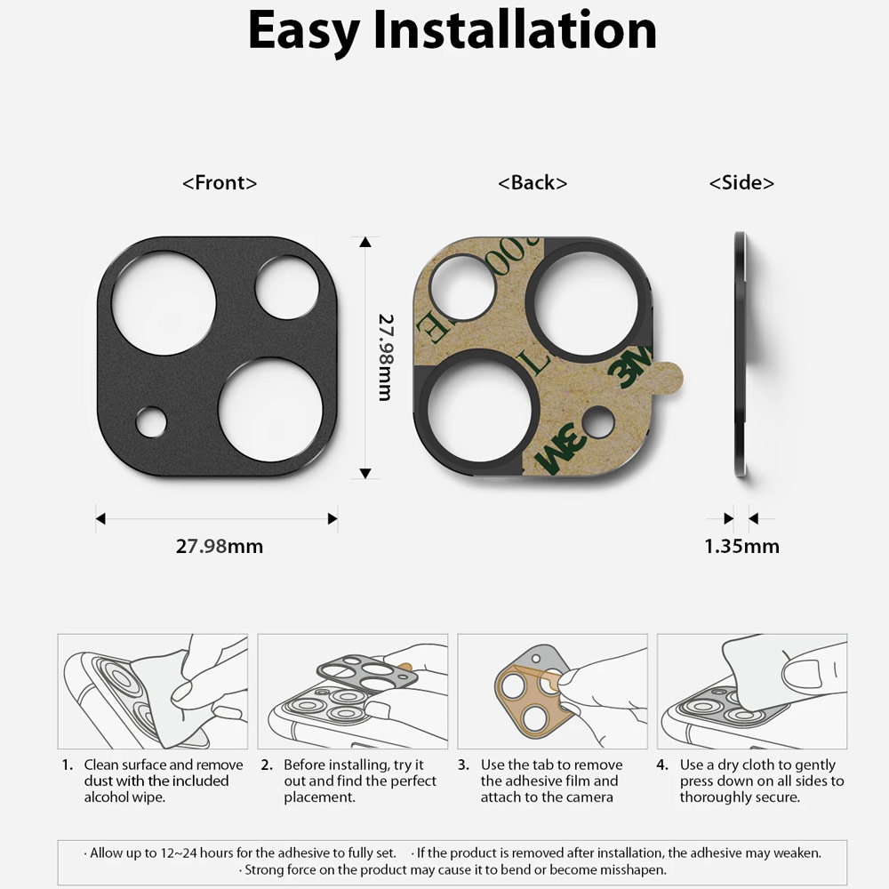 Picture of Apple iPhone 13 6.1  | Ringke Camera Styling Aluminum Bezel Protector for Apple iPhone 13  6.1 iPhone 13 Mini 5.4 (Black)