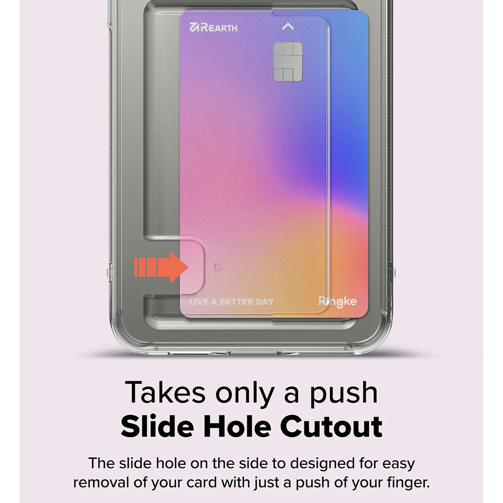 Picture of Samsung Galaxy S25 Plus Case | Ringke Fusion Card Holder Storage Transparent Protection Case for Samsung Galaxy S25 Plus (Clear)