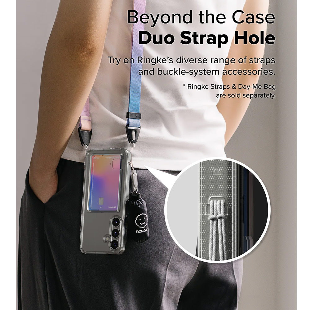 Picture of Samsung Galaxy S25 Plus Case | Ringke Fusion Card Holder Storage Transparent Protection Case for Samsung Galaxy S25 Plus (Clear)