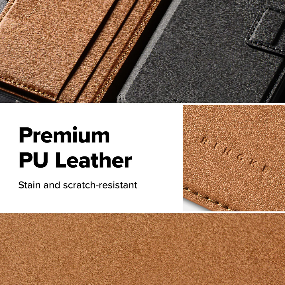 Picture of Samsung Galaxy S26 Plus  | Ringke Folio Grip Wallet Magnetic Flip Cover Card Holder for Samsung Galaxy S26 Plus (Brown)