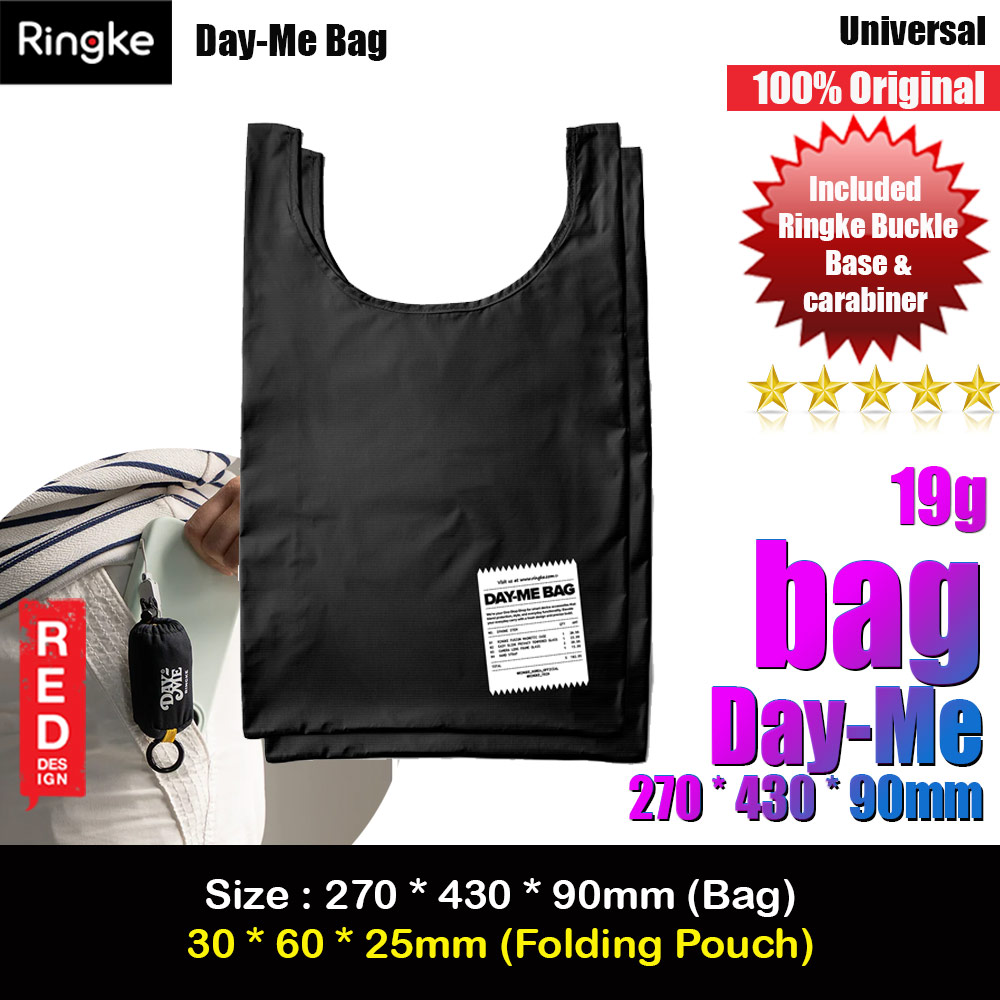 Picture of Ringke Day-Me Nylon Lightweight Easy Folding Hand Carry Bag (Receipt) Red Design- Red Design Cases, Red Design Covers, iPad Cases and a wide selection of Red Design Accessories in Malaysia, Sabah, Sarawak and Singapore 