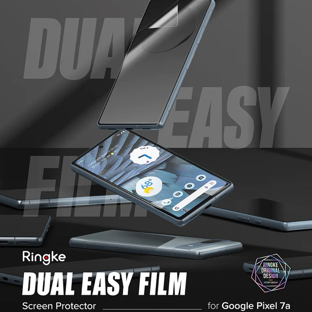 Picture of Google Pixel 7a Screen Protector | Ringke Dual Easy Film TPU Screen Protector for Google Pixel 7a (2pcs Pack)