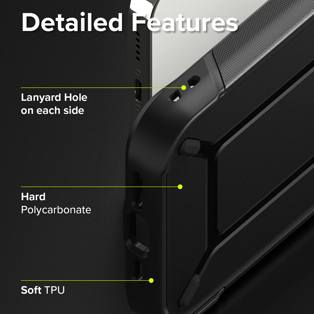 Picture of Apple iPhone 13 Pro Max 6.7 Case | Ringke DX Drop Protection Case Anti Finger Print Case for Apple iPhone 13 Pro Max 6.7 (Black)