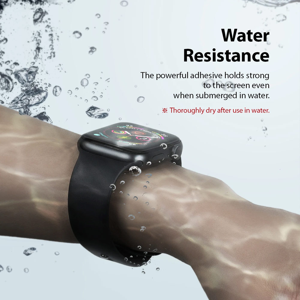Picture of Apple Watch 40mm Screen Protector | Ringke Easy Flex High Flexibility EPU film Screen Protector for Apple Watch Series 7 8 9 41mm Series 4 5 6 40mm (2 PACK)