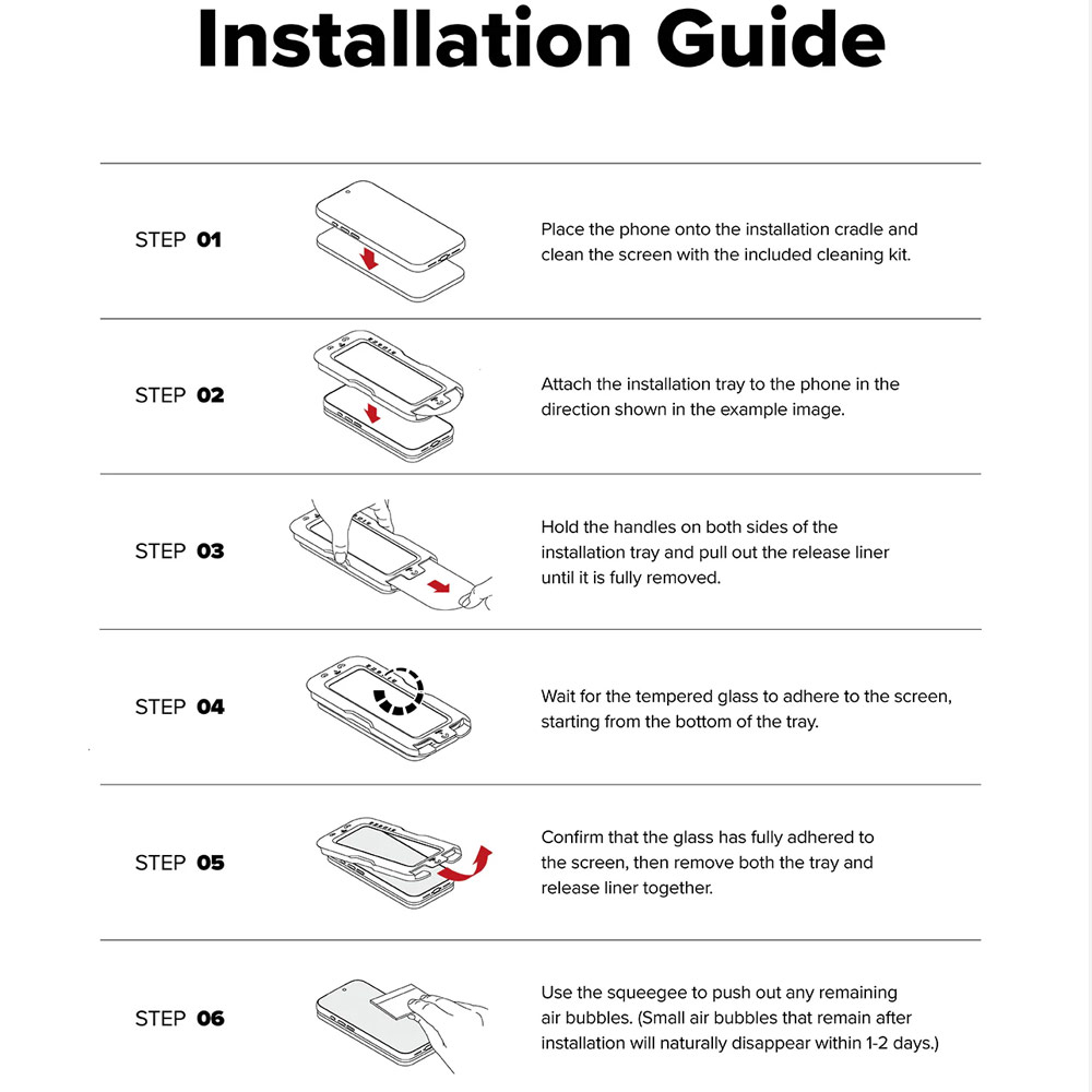 Picture of Apple iPhone 17 Pro 6.3 Screen Protector | Ringke Easy Slide Tempered Glass Screen Protector for iPhone 17 Pro Max 6.3 (Anti Reflection)