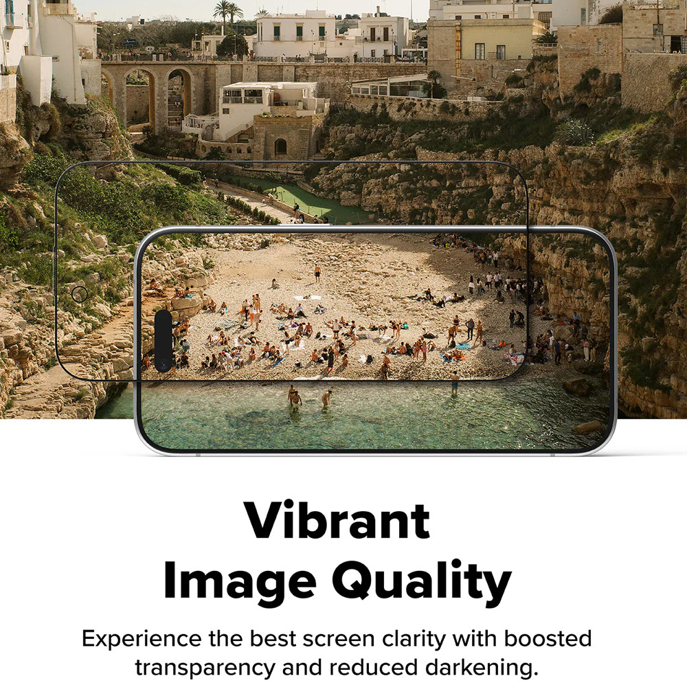 Picture of Apple iPhone Air 6.5 Screen Protector | Ringke Easy Slide Privacy Tempered Glass Screen Protector for iPhone 17 Air 6.5  (Privacy) 2pcs