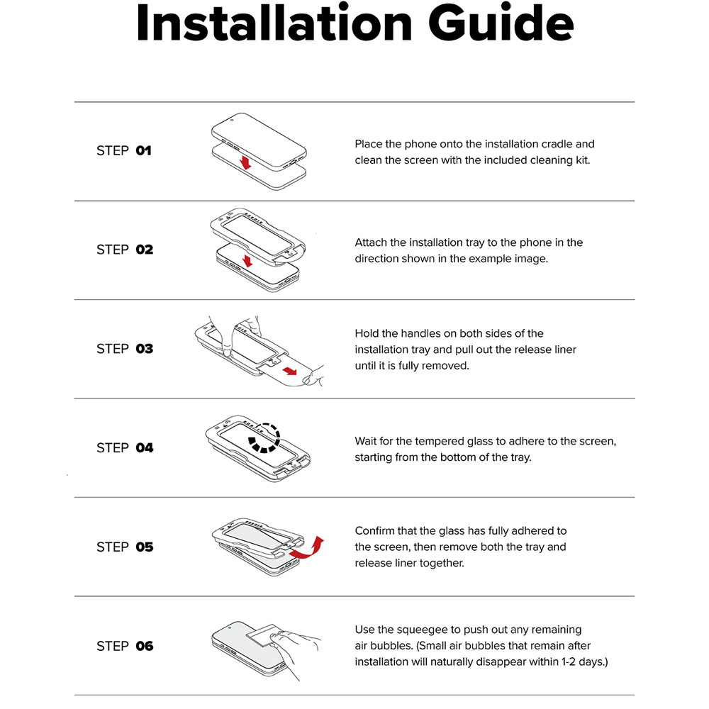 Picture of Apple iPhone Air 6.5 Screen Protector | Ringke Easy Slide Privacy Tempered Glass Screen Protector for iPhone 17 Air 6.5  (Privacy) 2pcs