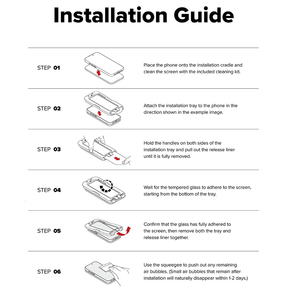 Picture of Apple iPhone 17 6.3 Screen Protector | Ringke Easy Slide Privacy Tempered Glass Screen Protector for iPhone 17 6.3  (Privacy) 2pcs