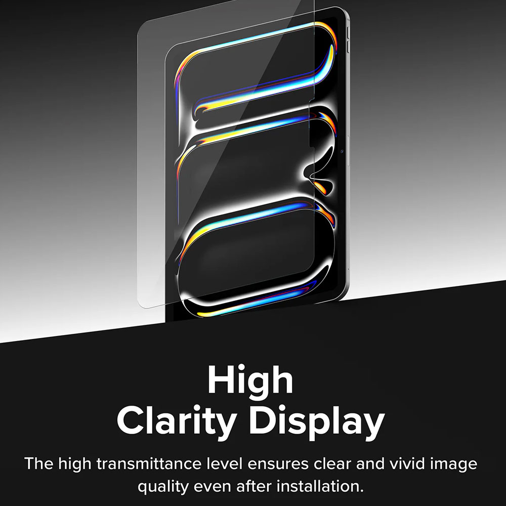 Picture of Apple iPad Pro 11 M4 2024 Screen Protector | Ringke Easy Slide Tempered Glass Screen Protector for iPad Pro 11" M4 7th Gen 2024 (Clear)