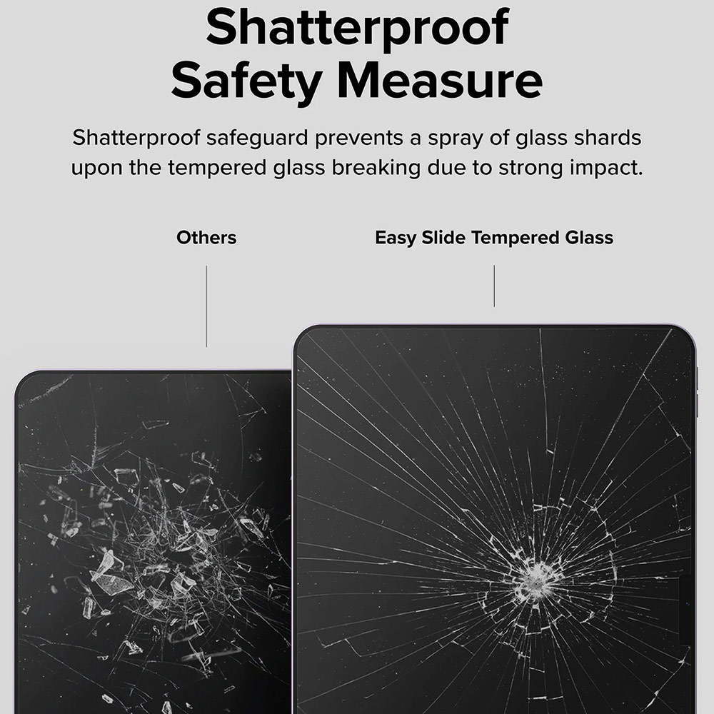 Picture of Apple iPad Air 11 M2 2024 Screen Protector | Ringke Easy Slide Tempered Glass Screen Protector for iPad Air 11" M2 6th Gen 2024 M3 2025 (Clear)