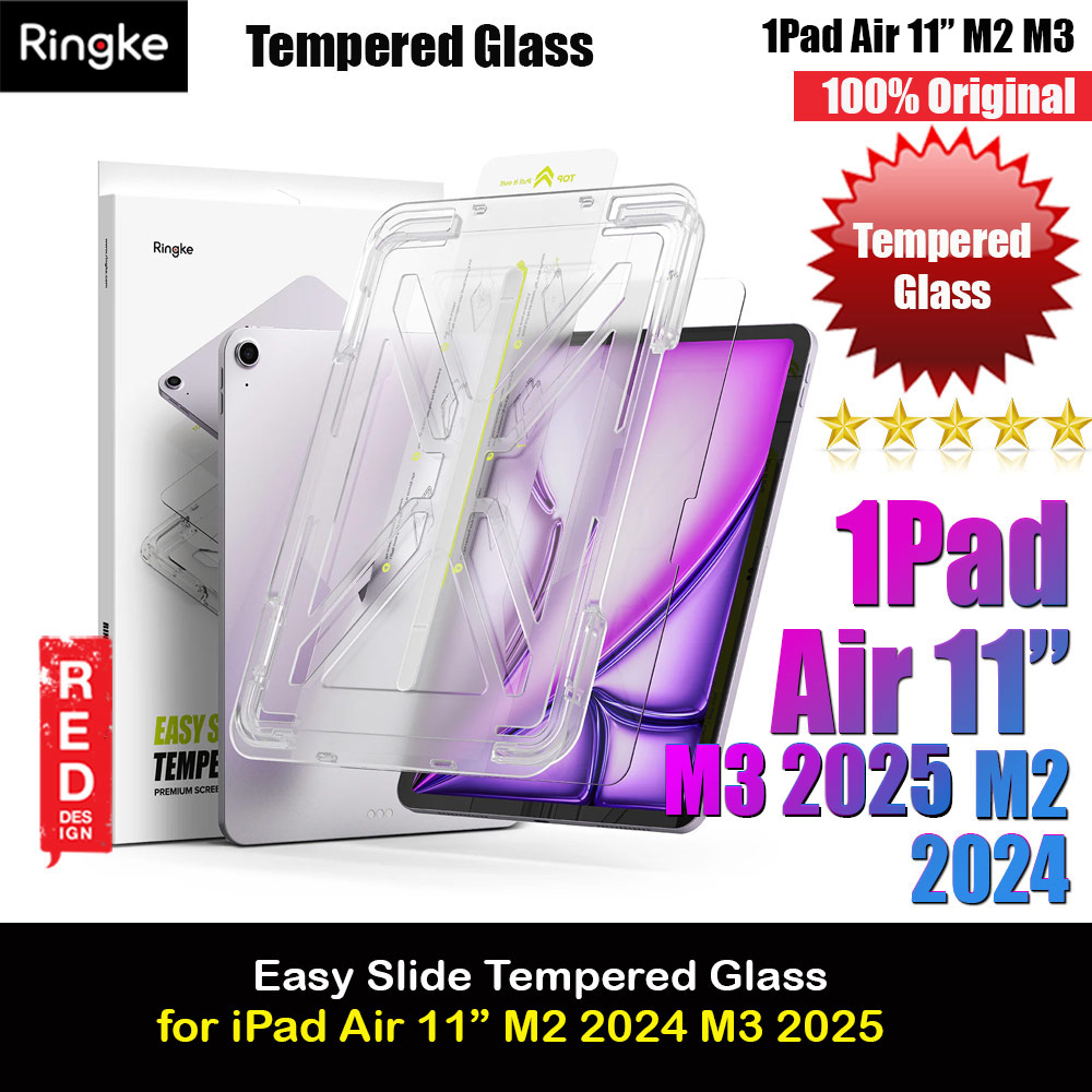 Picture of Ringke Easy Slide Tempered Glass Screen Protector for iPad Air 11" M2 6th Gen 2024 M3 2025 (Clear) Apple iPad Air 11 M2 2024- Apple iPad Air 11 M2 2024 Cases, Apple iPad Air 11 M2 2024 Covers, iPad Cases and a wide selection of Apple iPad Air 11 M2 2024 Accessories in Malaysia, Sabah, Sarawak and Singapore 