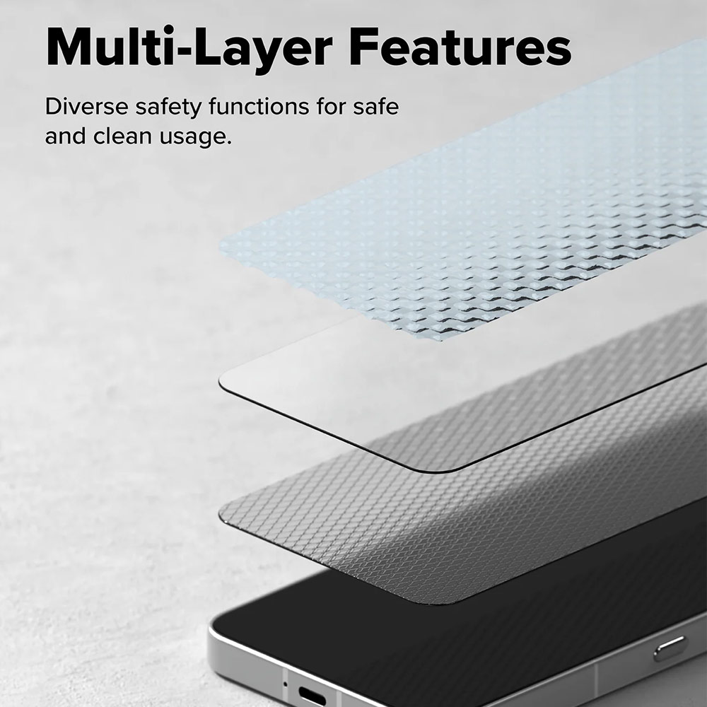 Picture of Nothing Phone 3 Screen Protector | Ringke Easy Slide Tempered Glass Screen Protector for Nothing Phone 3 (Clear) 2pcs