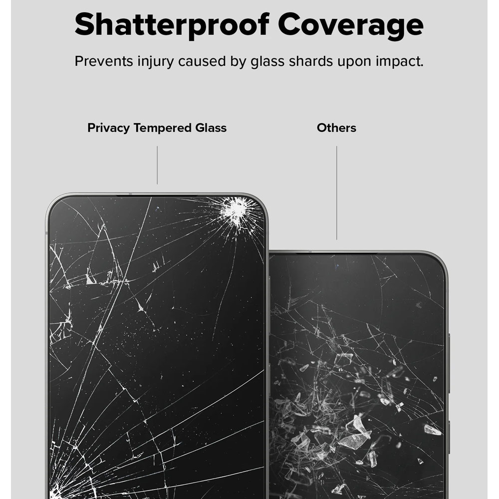Picture of Samsung Galaxy S25 Screen Protector | Ringke Easy Slide Tempered Glass Screen Protector for Samsung Galaxy S25 (Privacy Anti Peep) 2pcs