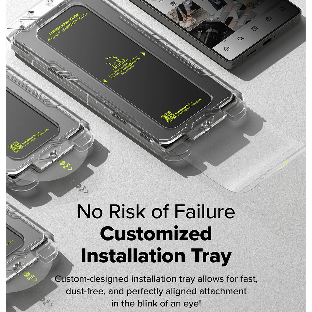 Picture of Samsung Galaxy S25 Ultra Screen Protector | Ringke Easy Slide Tempered Glass Screen Protector for Samsung Galaxy S25 Ultra (Privacy Anti Peep) 2pcs