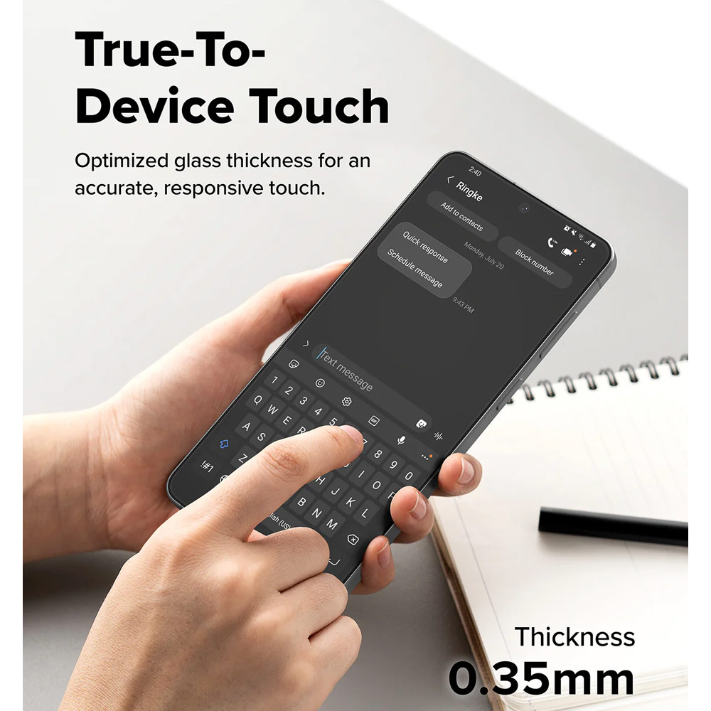 Picture of Samsung Galaxy S26 Screen Protector | Ringke Easy Slide Tempered Glass Screen Protector for Samsung Galaxy S26(Clear) 2pcs