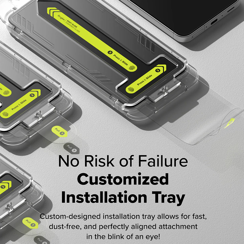 Picture of Samsung Galaxy A56 Screen Protector | Ringke Easy Slide Tempered Glass Screen Protector for Samsung Galaxy A56 (Clear) 2pcs