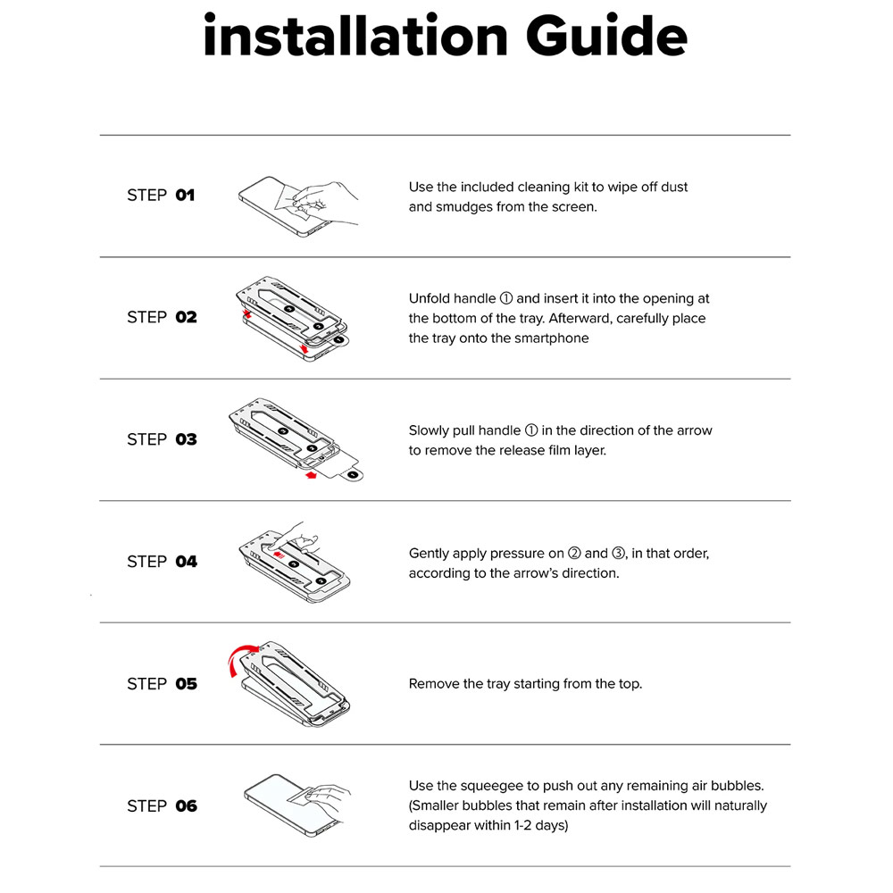 Picture of Samsung Galaxy A56 Screen Protector | Ringke Easy Slide Tempered Glass Screen Protector for Samsung Galaxy A56 (Clear) 2pcs