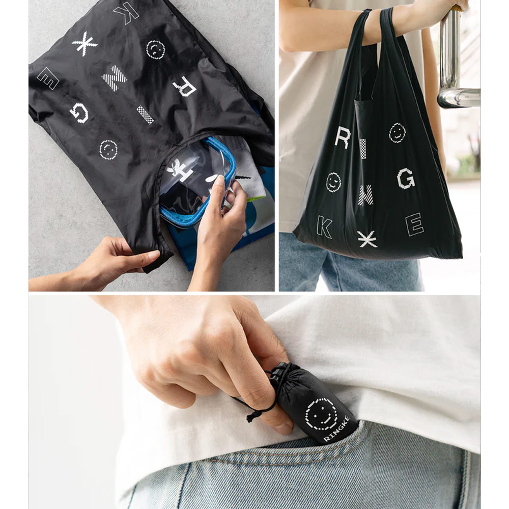 Picture of Ringke Day-Me Nylon Lightweight Easy Folding Hand Carry Bag (Pixel)