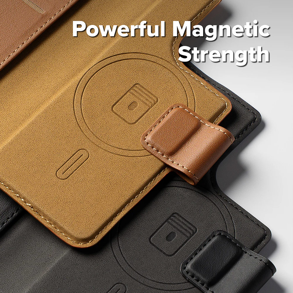 Picture of Apple iPhone 15 Plus 6.7 | Ringke Folio Grip Wallet Magnetic Flip Cover Card Holder for iPhone 16 Pro Max iPhone 16 Plus (Black)