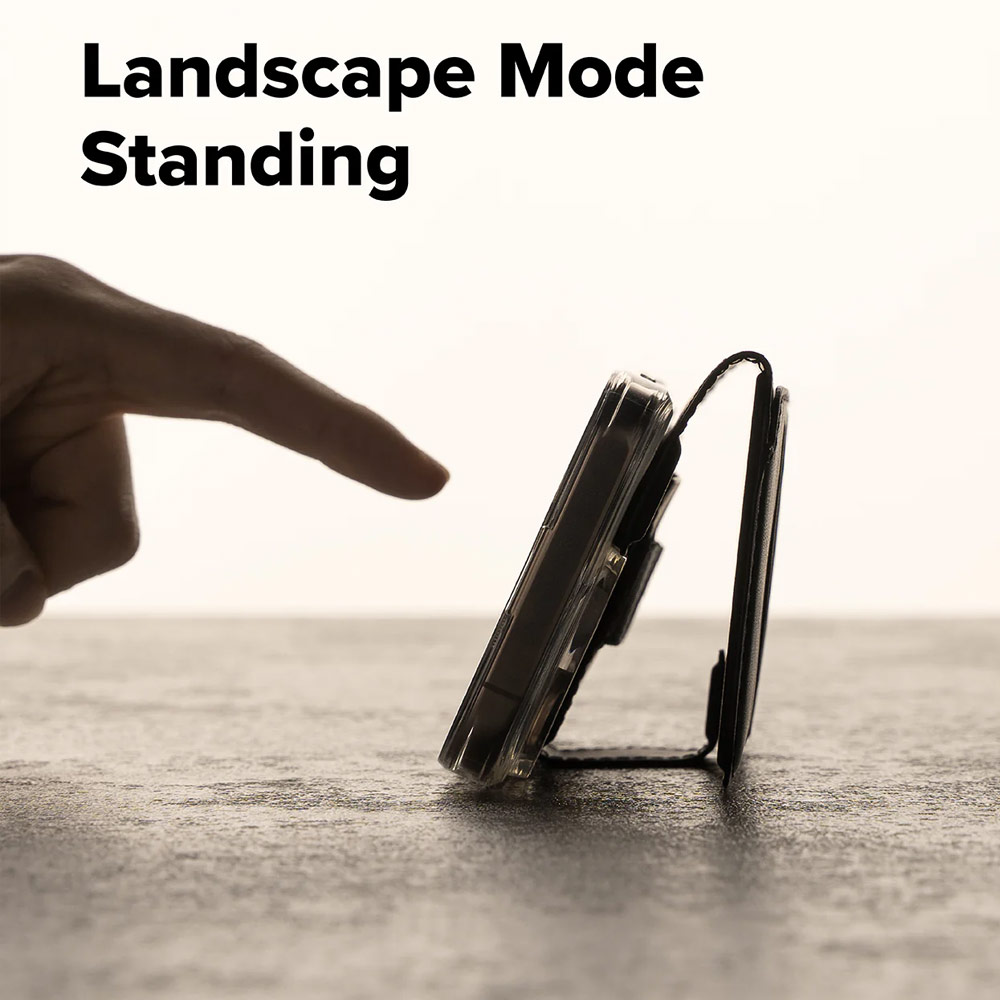 Picture of Apple iPhone 15 Plus 6.7 | Ringke Folio Grip Wallet Magnetic Flip Cover Card Holder for iPhone 16 Pro Max iPhone 16 Plus (Black)