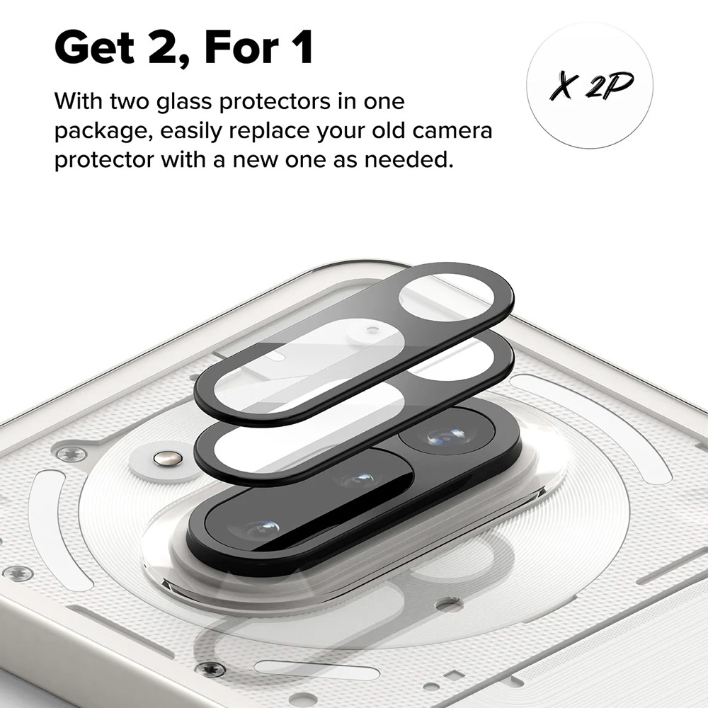 Picture of Nothing Phone 3a | Ringke Camera Glass Protector for Nothing Phone (3a) (2pcs)